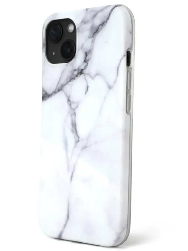 R2B iPhone 15 Hoesje Marmer + Screenprotector