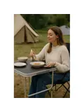 Inklapbare campingtafel - 70 x 60 x 30/60 cm