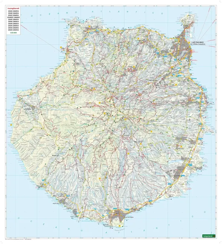 Wegenkaart Gran Canaria