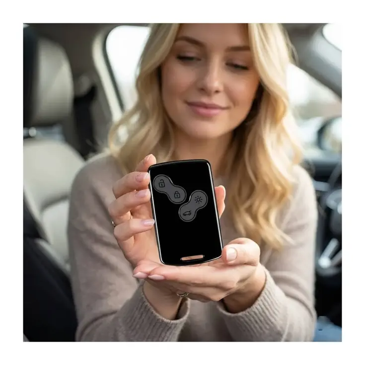 TPU Sleutelhoesje voor Renault zwart C2Z