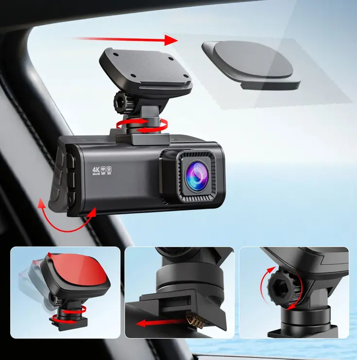 F7N 4K Wifi GPS 2CH 64gb dashcam