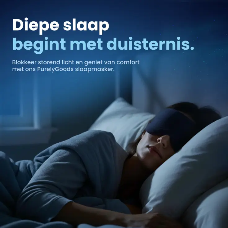 Katoenen Slaapmasker - Verduisterend - Verstelbaar