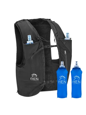 Hardlooprugzak met 2 waterflessen