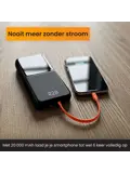 Powerbank 20000 mAh met Ingebouwde Kabels