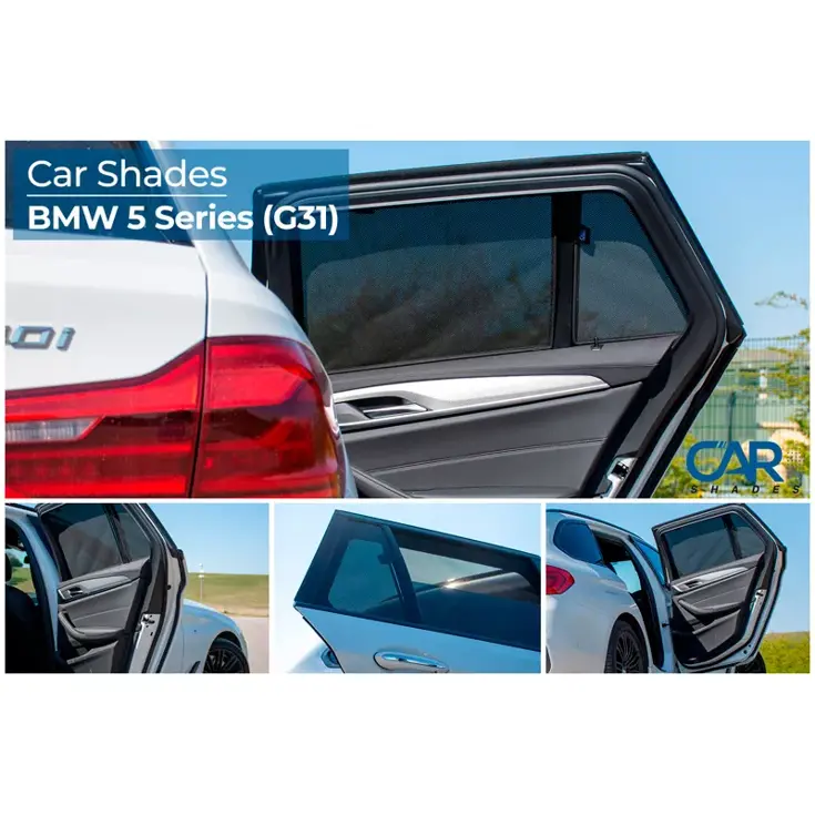 BMW 5-Serie G31 Touring 2017 - Zonneschermen achterportieren - Car Shades