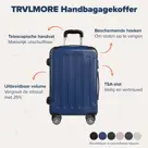 TRVLMORE Handbagage Koffer - 45L