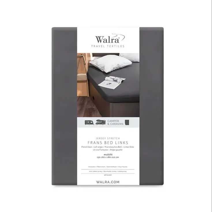 Jersey hoeslaken Frans bed links