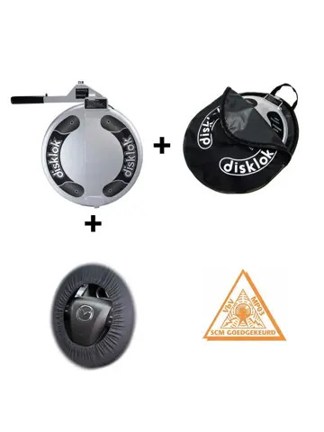 Disklok M stuurslot met Draagtas + Stuurhoes