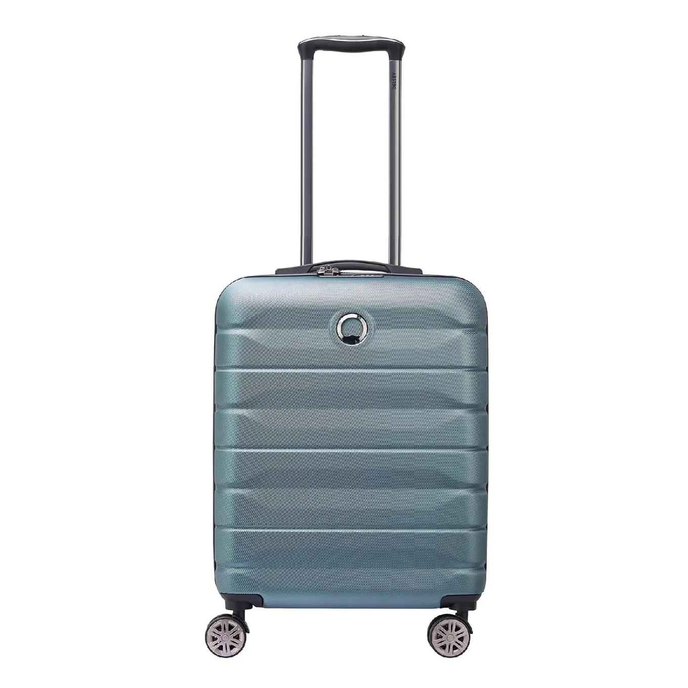 Delsey  4 wheel slim cabin trolley 55/40 light  Groen main product image