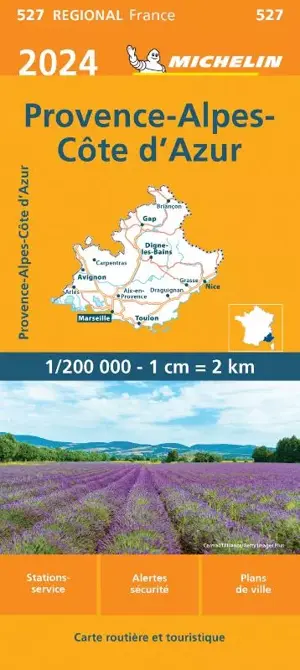 Michelin Wegenkaart 527 Provence - Cote-d'Azur 2024