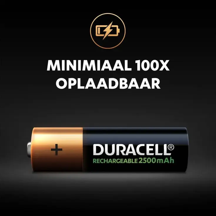 Oplaadbare AA batterijen 2500mAh - 4st.
