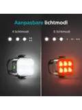 LED Fietslamp Set - Voorlicht / Achterlicht