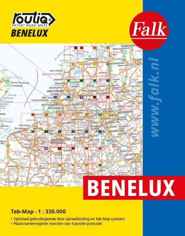Falk Tab-Map Routiq Benelux