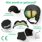 GO-OFF XTREME Skihelm met Vizier zwart L