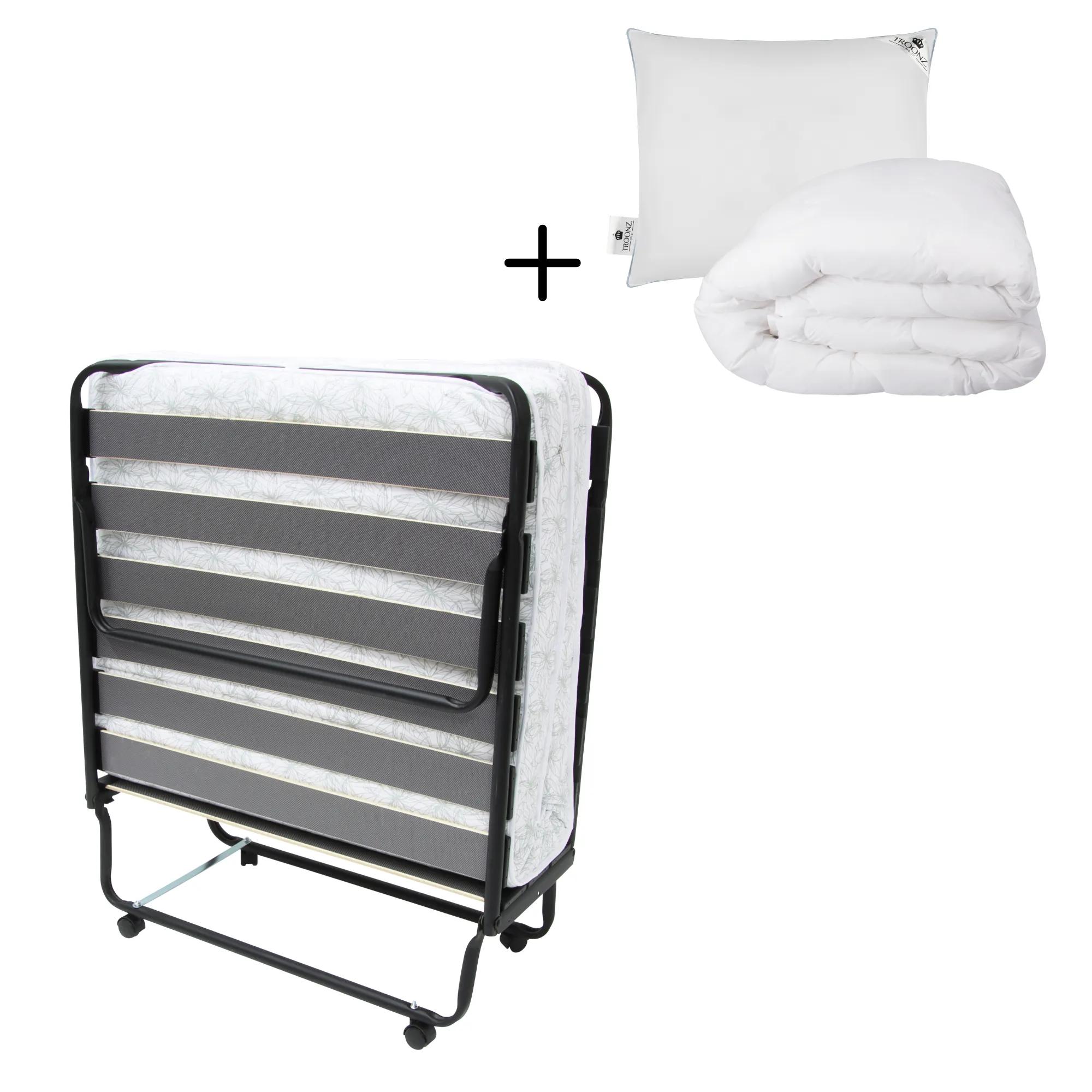 Troonz  Opklapbed Morena  90 x 200 cm  Set  Zwart