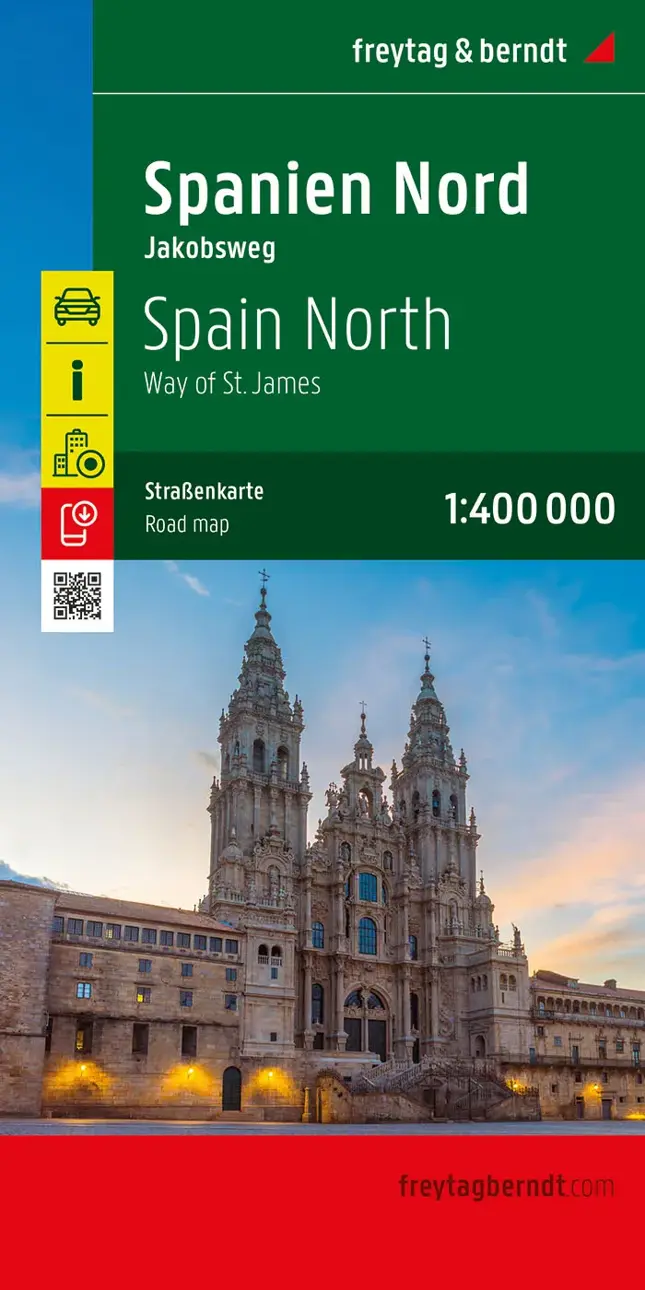 Wegenkaart Spanje Noord