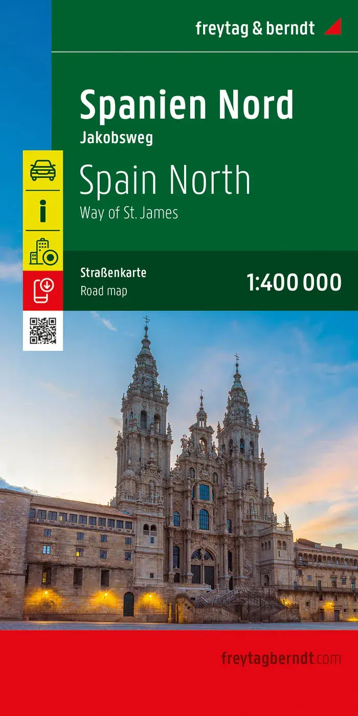 Wegenkaart Spanje Noord