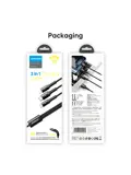 3-in-1 Kabel - 1.2m - Zwart - Joyroom