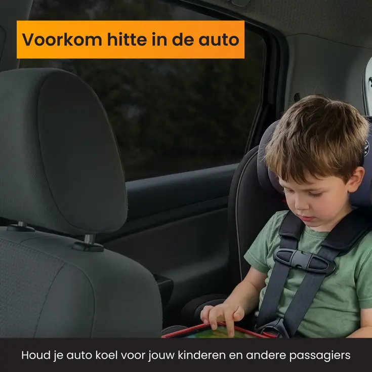 Zonnescherm Auto Zijruit - Set van 2