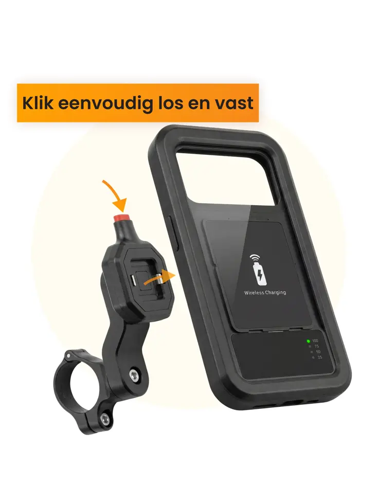 Telefoonhouder Fiets met Powerbank 5000 mAh
