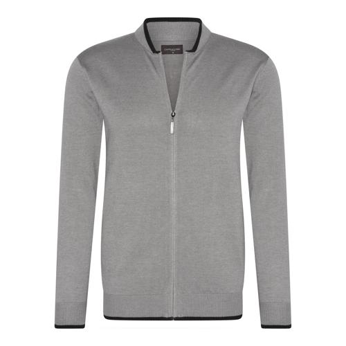 Heren Full Zip Cardigan Cappuccino Italia