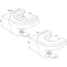 Koppelingsslot - 4,8 t/m 6,1 cm Breed - Geel