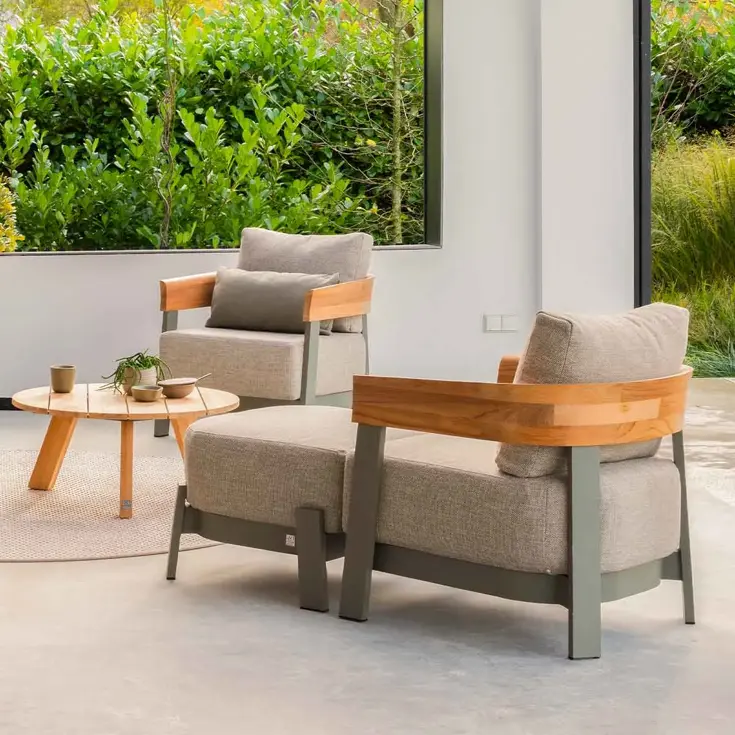 Cosmic grijs - teak Loungetafel 4 Seasons