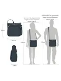 Classic Anti-diefstal N/S Crossbody Tas