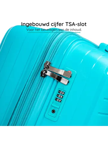 Anti breuk PP reiskoffer L - TSA-slot - 89 - 108L