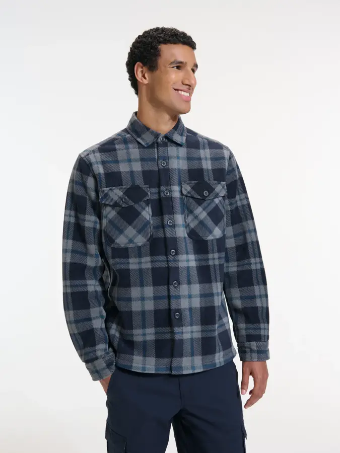 Olev - Gevoerd overshirt heren - Human Nature
