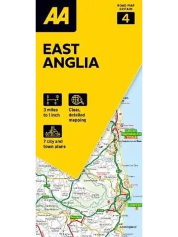 Wegenkaart Road Map 4 East Anglia