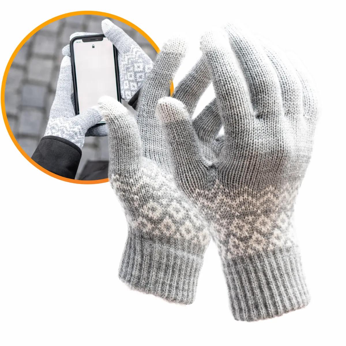 R2B  Touchscreen Handschoenen Winter  Grijs  Grijs main product image