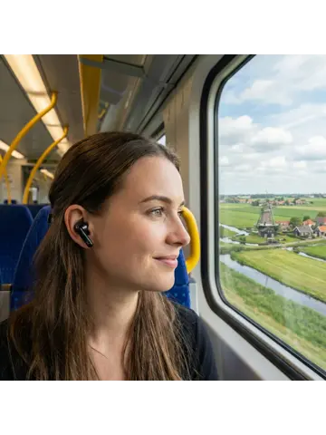 Hybrid ANC TWS Oordopjes ENC Touch - Zwart