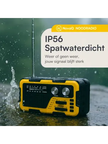 Noodradio Opwindbaar en Batterij
