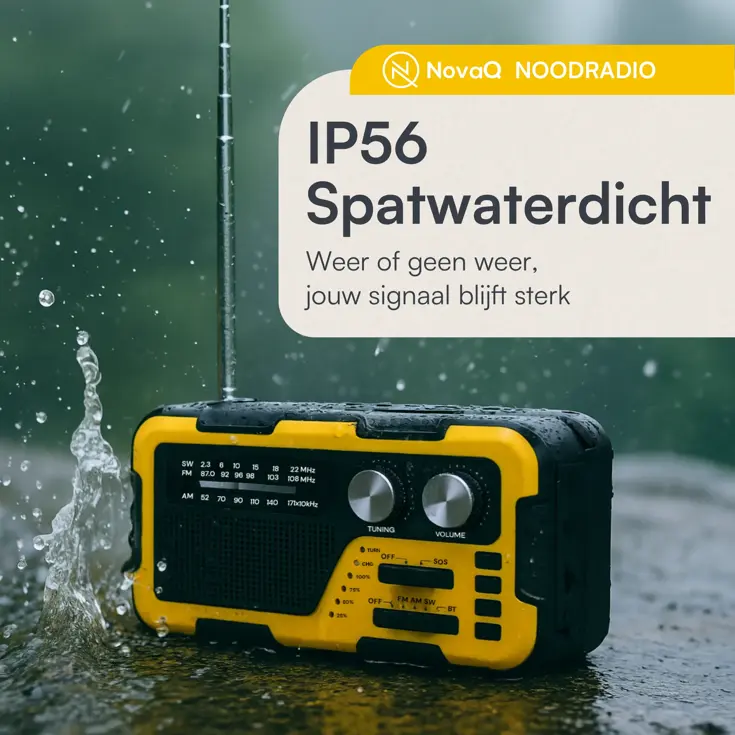 Noodradio Opwindbaar en Batterij