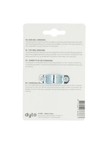 Dyto Fietsbel DingDong 60mm mint groen