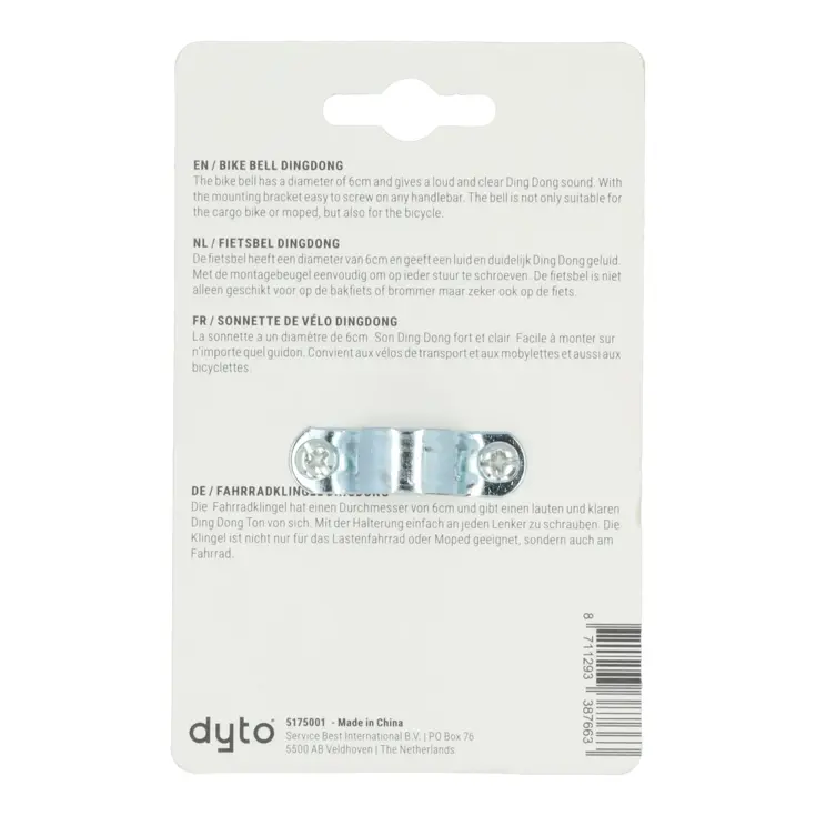Grote Ding Dong fietsbel mintgroen