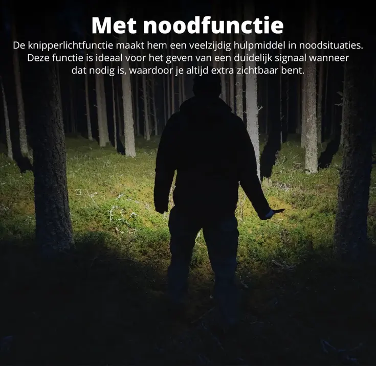 Oplaadbare Zaklamp - 1200 meter bereik