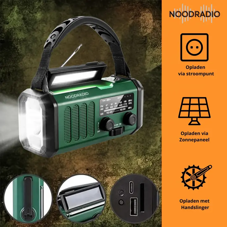 Noodradio® Solar Powerbank 10.000 mAh