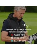 Infrarood Verwarmde Bodywarmer met Capuchon Heren