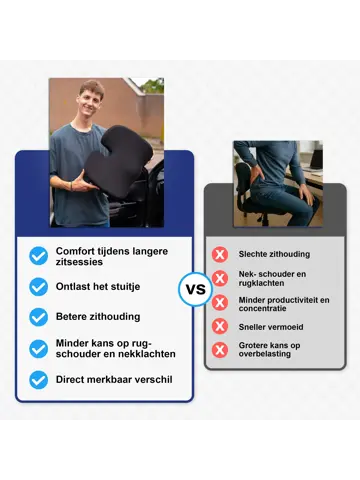 Ergonomisch  Zitkussen voor onderweg - Stuitkussen