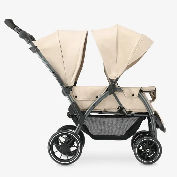 Luxe Elena dubbele buggy - Compact - Lichtgewicht