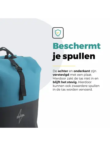 Voltano Rolltop Fietstas Reflectie 50L