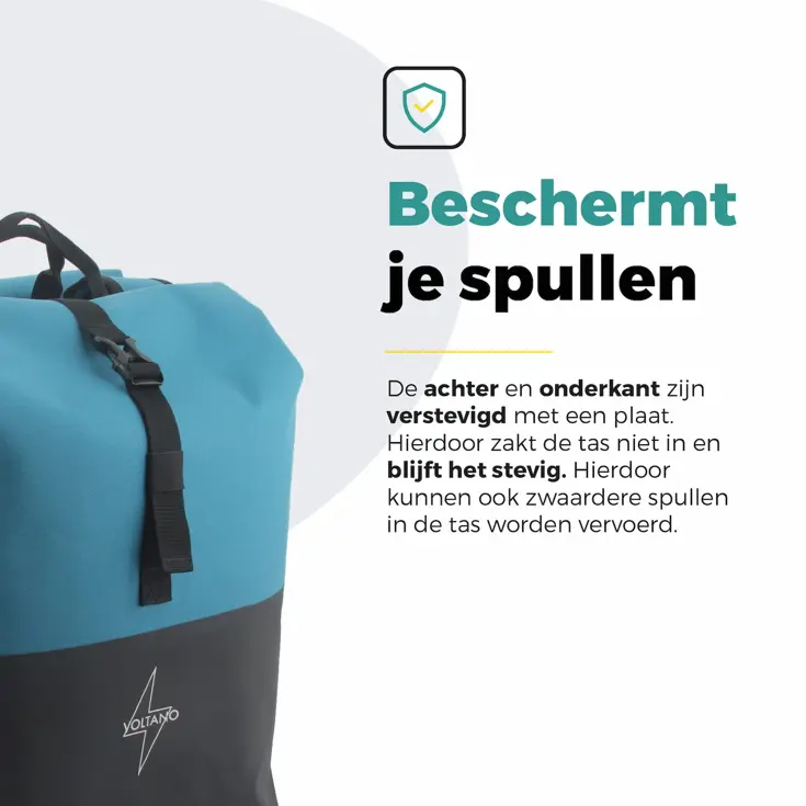Voltano Rolltop Fietstas Reflectie 50L