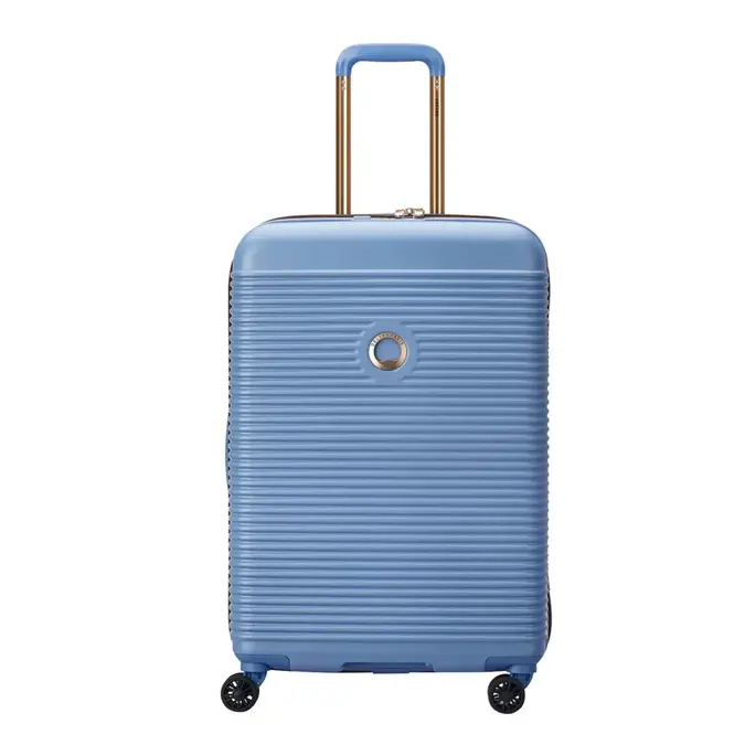 Delsey Freestyle 4 wheel trolley 67 Blauw