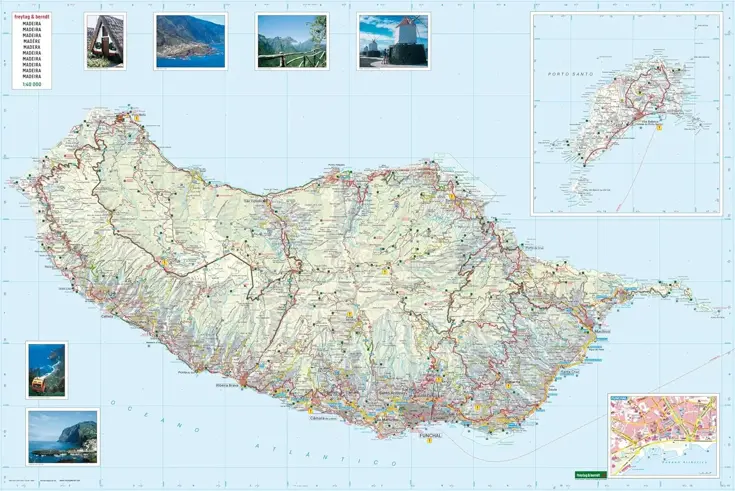 Wegenkaart Madeira