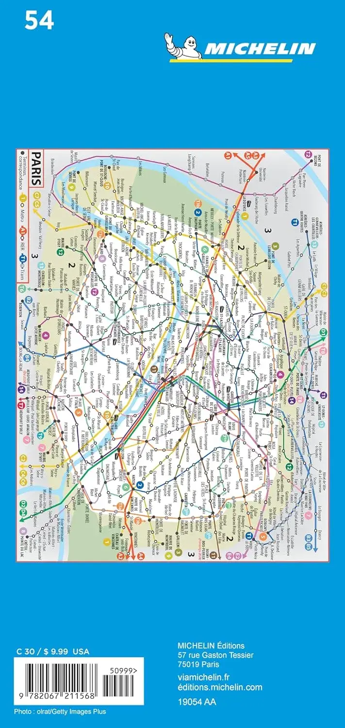 Stadsplattegrond 54 Parijs