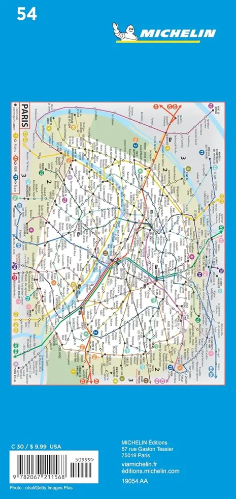 Stadsplattegrond 54 Parijs