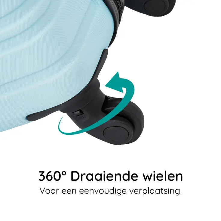 Reiskoffer M ABS 74L met TSA-slot en 360° wielen