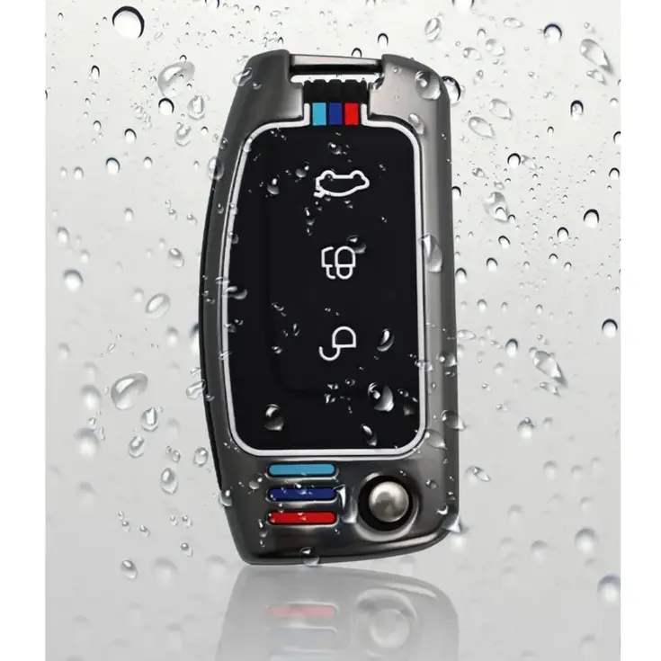Metalen Sleutelhoesje voor Ford grijs G3